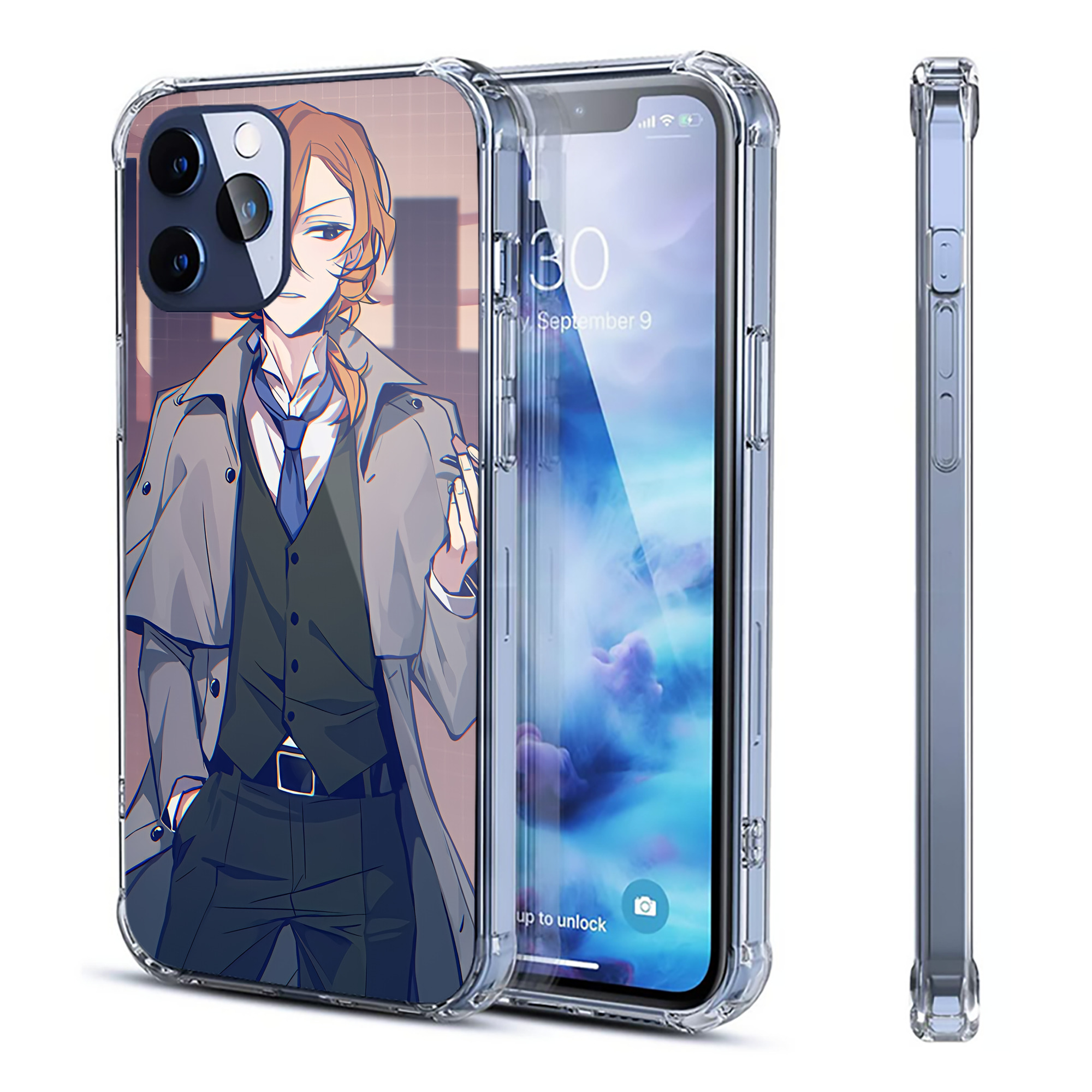 （画像用） 文豪ストレイドッグス Bungo Stray Dogs 【iPhone 12シリーズ対応】透明スマホケース（クリアソフトケース）